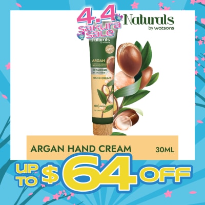 NATURALS BY WATSONS - Argan + Ceramide Repairing Hand Cream (For Sensitive Skin) 30ml