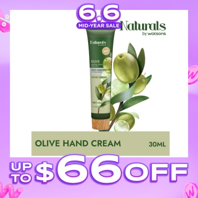 NATURALS BY WATSONS - Olive + Ceramide Deep Moisturising Hand Cream (For Sensitive Skin) 490ml