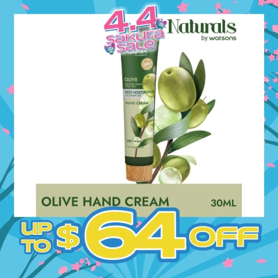 NATURALS BY WATSONS - Olive + Ceramide Deep Moisturising Hand Cream (For Sensitive Skin) 490ml