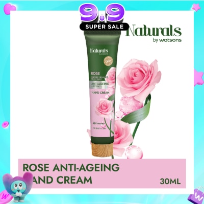 NATURALS BY WATSONS - Rose + Retinol Anti-Ageing Hand Cream (For Sensitive Skin) 30ml image