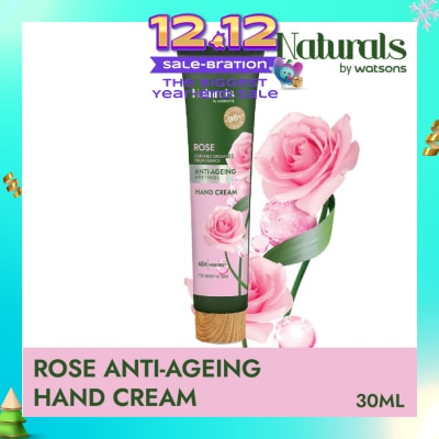 NATURALS BY WATSONS Rose + Retinol Anti-Ageing Hand Cream (For Sensitive Skin) 30ml