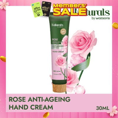 NATURALS BY WATSONS Rose + Retinol Anti-Ageing Hand Cream (For Sensitive Skin) 30ml