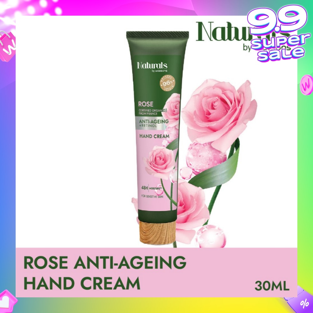 Rose + Retinol Anti-Ageing Hand Cream (For Sensitive Skin) 30ml