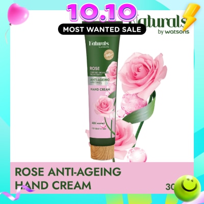 NATURALS BY WATSONS Rose + Retinol Anti Ageing Hand Cream (For Sensitive Skin) 30ml image