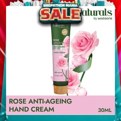 NATURALS BY WATSONS - Rose + Retinol Anti-Ageing Hand Cream (For Sensitive Skin) 30ml