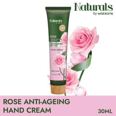 NATURALS BY WATSONS Rose + Retinol Anti-Ageing Hand Cream (For Sensitive Skin) 30ml