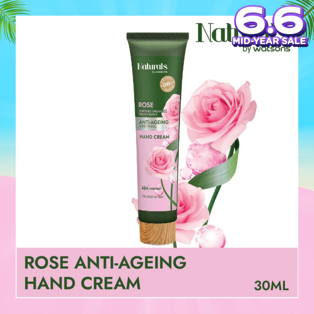 Rose + Retinol Anti-Ageing Hand Cream (For Sensitive Skin) 30ml