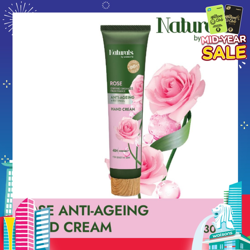 Rose + Retinol Anti-Ageing Hand Cream (For Sensitive Skin) 30ml