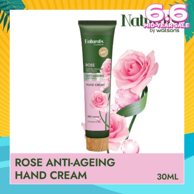NATURALS BY WATSONS Rose + Retinol Anti-Ageing Hand Cream (For Sensitive Skin) 30ml