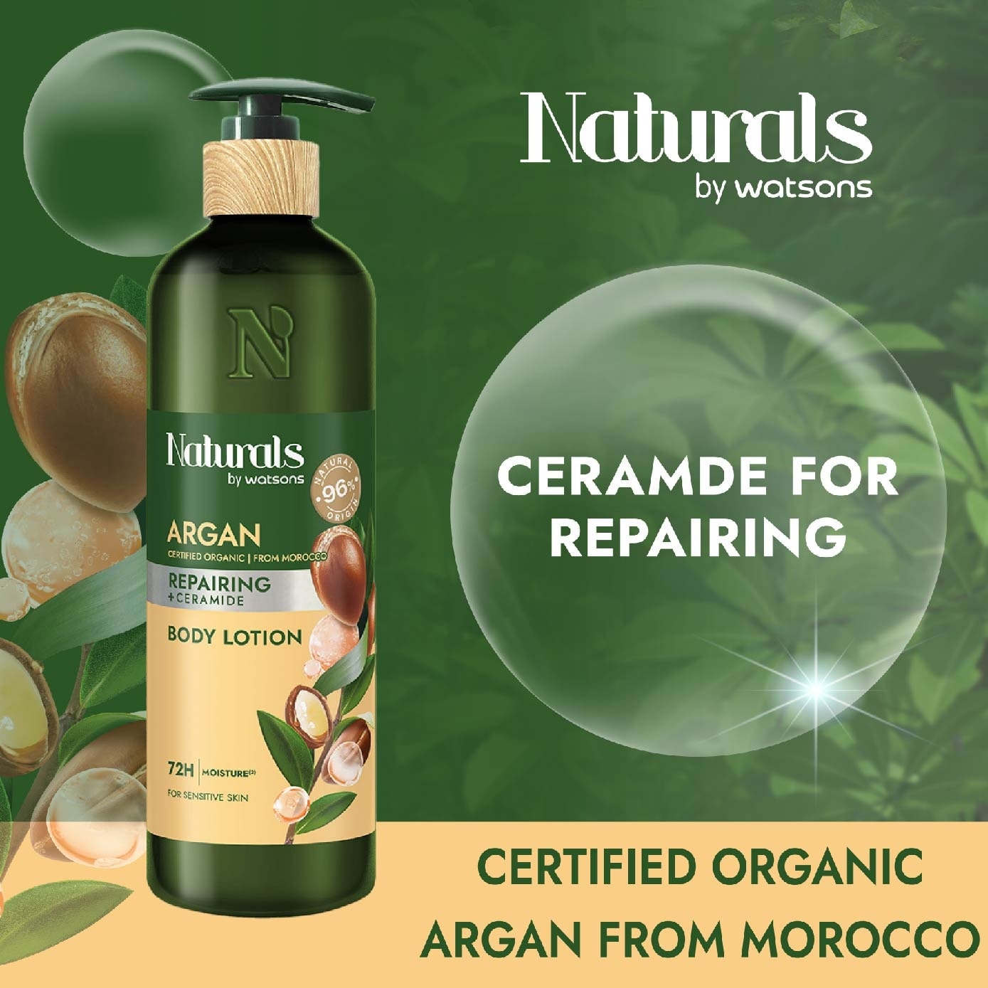 Argan + Ceramide Repairing Body Lotion (For Sensitive Skin) 490ml