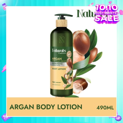 NATURALS BY WATSONS Argan + Ceramide Repairing Body Lotion (For Sensitive Skin) 490ml