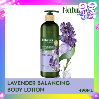 NATURALS BY WATSONS Lavender + Ceramide Balancing Body Lotion (For Sensitive Skin) 490ml