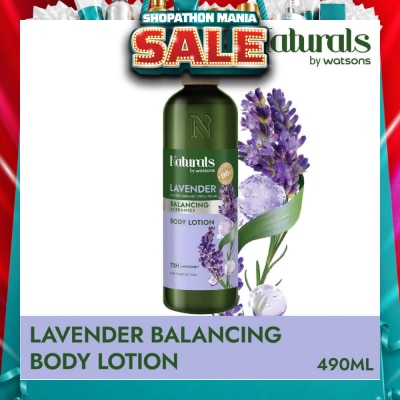 NATURALS BY WATSONS - Lavender + Ceramide Balancing Body Lotion (For Sensitive Skin) 490ml