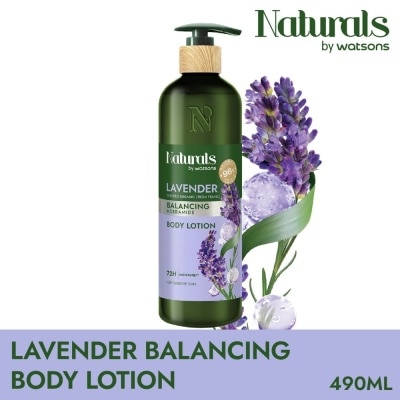 NATURALS BY WATSONS Lavender + Ceramide Balancing Body Lotion (For Sensitive Skin) 490ml