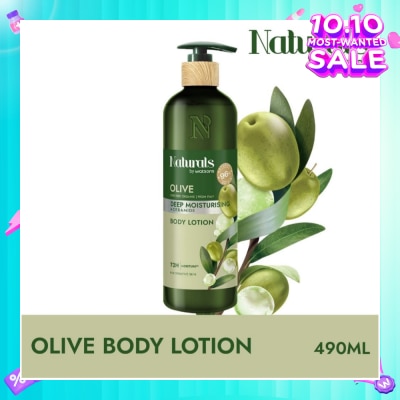 NATURALS BY WATSONS Olive + Ceramide Body Lotion (For Sensitive Skin) 490ml