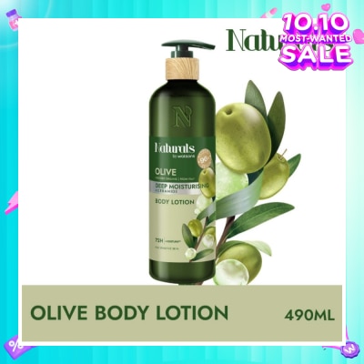 NATURALS BY WATSONS Olive + Ceramide Body Lotion (For Sensitive Skin) 490ml