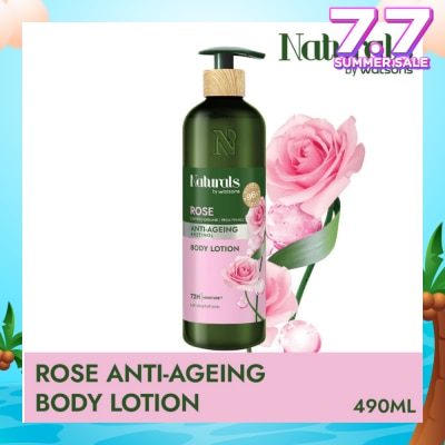 NATURALS BY WATSONS Rose + Retinol Anti-Ageing Body Lotion (For Sensitive Skin) 490ml