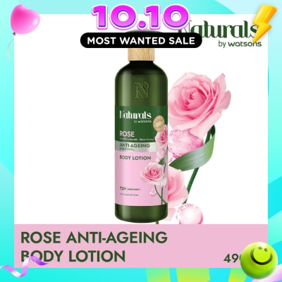 NATURALS BY WATSONS Rose + Retinol Anti Ageing Body Lotion (For Sensitive Skin) 490ml image