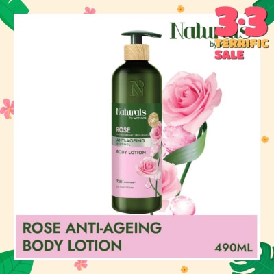 NATURALS BY WATSONS Rose + Retinol Anti-Ageing Body Lotion (For Sensitive Skin) 490ml