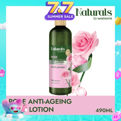 NATURALS BY WATSONS - Rose + Retinol Anti-Ageing Body Lotion (For Sensitive Skin) 490ml