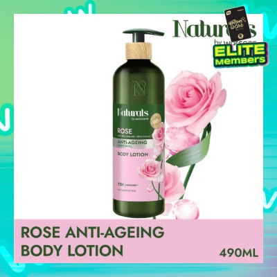 NATURALS BY WATSONS Rose + Retinol Anti-Ageing Body Lotion (For Sensitive Skin) 490ml