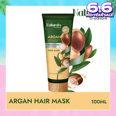 NATURALS BY WATSONS Argan + Ceramide Repairing Hair Mask (For Very Dry & Damaged Hair) 100ml