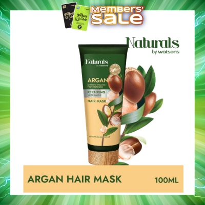 NATURALS BY WATSONS - Argan + Ceramide Repairing Hair Mask (For Very Dry & Damaged Hair) 100ml