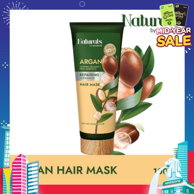 NATURALS BY WATSONS Argan + Ceramide Repairing Hair Mask (For Very Dry & Damaged Hair) 100ml