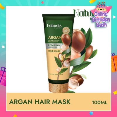 NATURALS BY WATSONS Argan + Ceramide Repairing Hair Mask (For Very Dry & Damaged Hair) 100ml