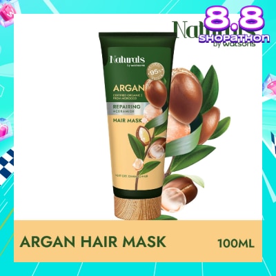 NATURALS BY WATSONS Argan + Ceramide Repairing Hair Mask (For Very Dry & Damaged Hair) 100ml
