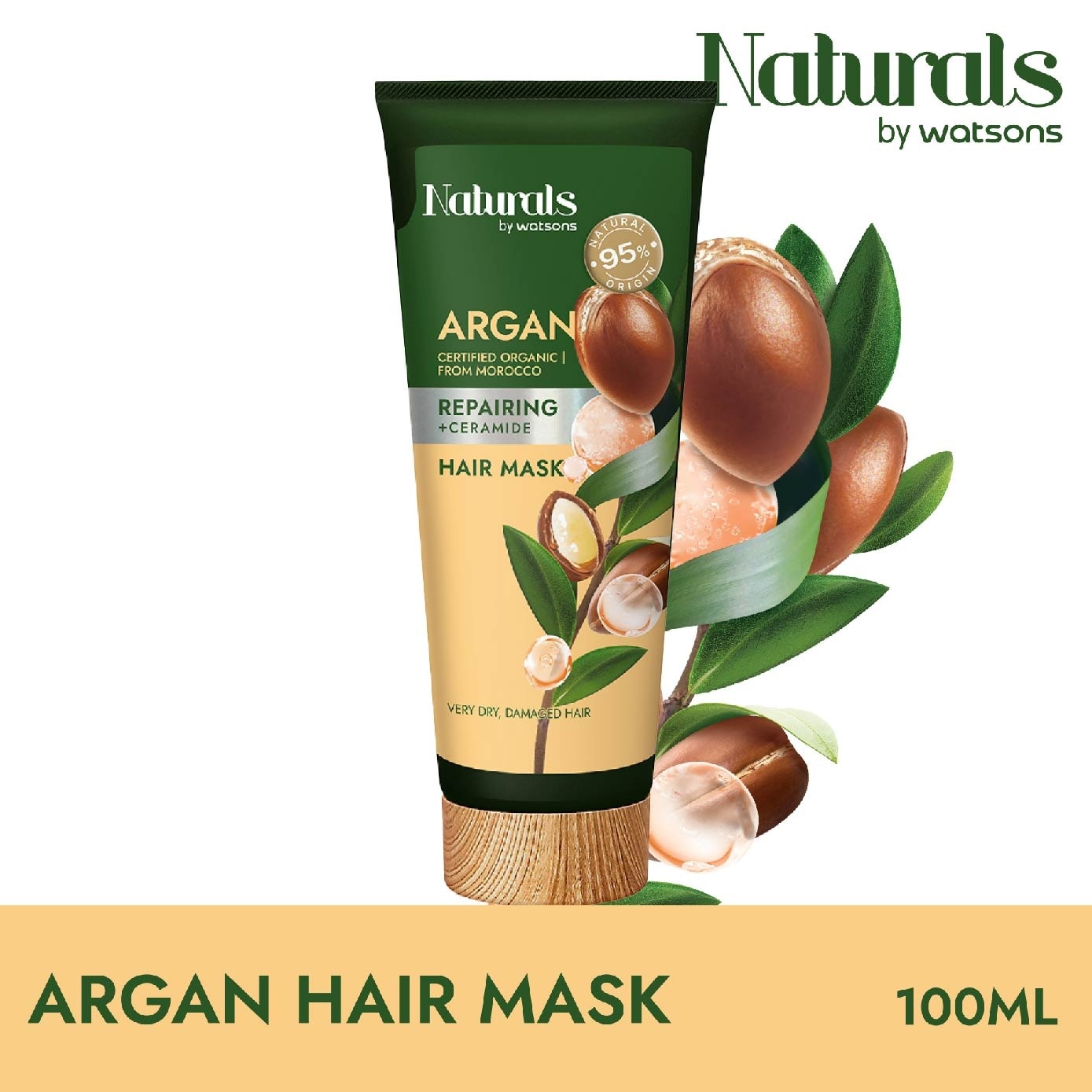 Argan + Ceramide Repairing Hair Mask (For Very Dry & Damaged Hair) 100ml