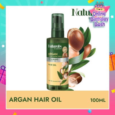 NATURALS BY WATSONS Argan Repairing + Ceramide Hair Oil 100ml