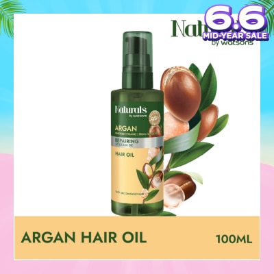 NATURALS BY WATSONS Argan Repairing + Ceramide Hair Oil 100ml