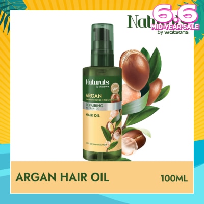 NATURALS BY WATSONS Argan Repairing + Ceramide Hair Oil 100ml