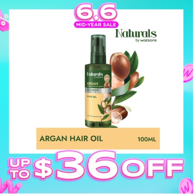 NATURALS BY WATSONS - Argan Repairing + Ceramide Hair Oil 100ml