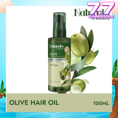 NATURALS BY WATSONS Olive + Ceramide Deep Moisturising Hair Oil (For Thick & Coarse Hair) 490ml