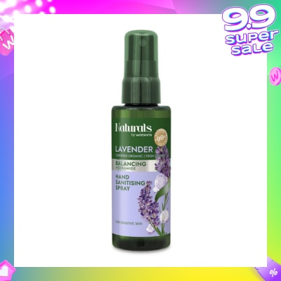 NATURALS BY WATSONS Balancing +Ceramide Hand Sanitising Spray Lavender 60ml
