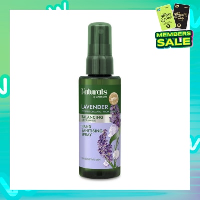 NATURALS BY WATSONS Balancing +Ceramide Hand Sanitising Spray Lavender 60ml