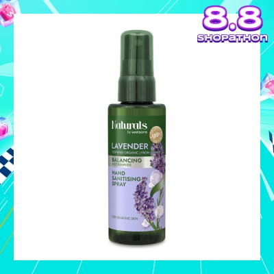 NATURALS BY WATSONS Balancing +Ceramide Hand Sanitising Spray Lavender 60ml