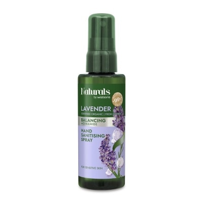 NATURALS BY WATSONS Balancing +Ceramide Hand Sanitising Spray Lavender 60ml