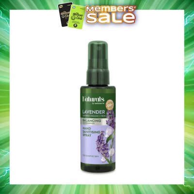 NATURALS BY WATSONS - Balancing +Ceramide Hand Sanitising Spray Lavender 60ml