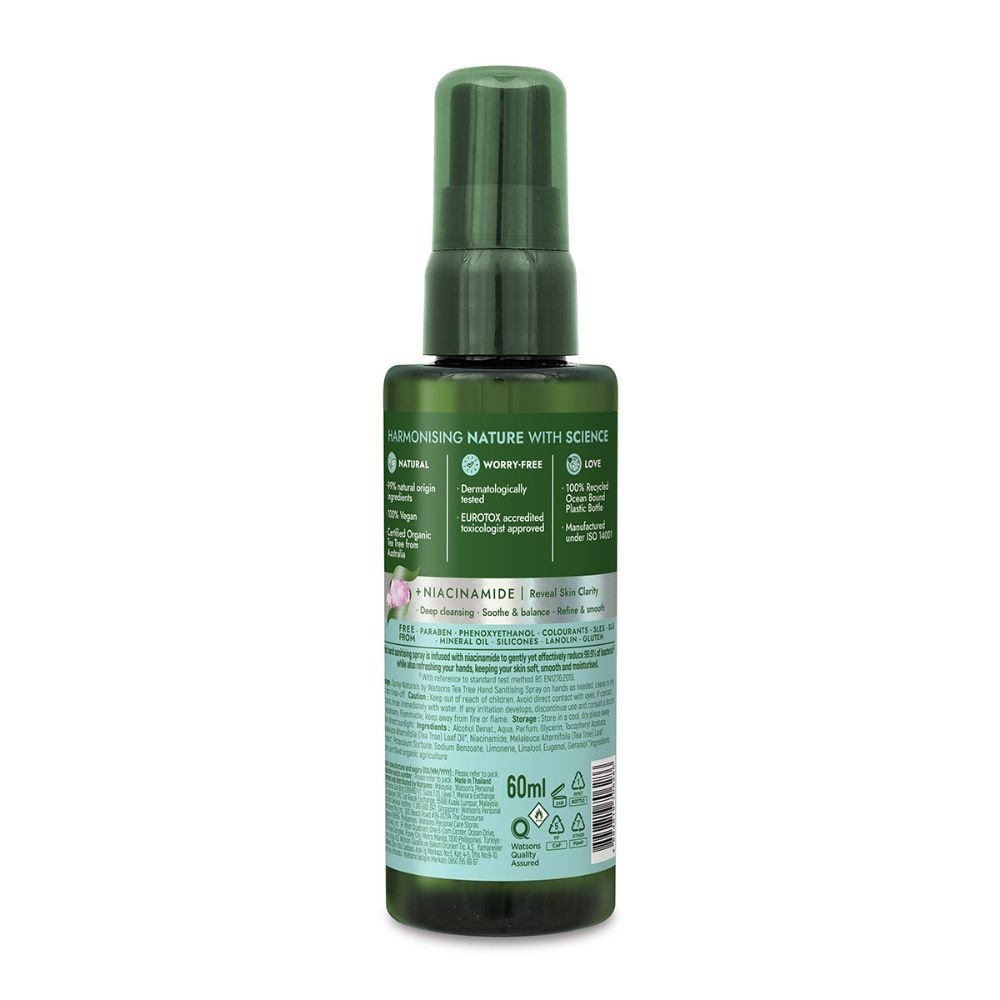 Clarifying +Ceramide Hand Sanitising Spray Tea Tree 60ml