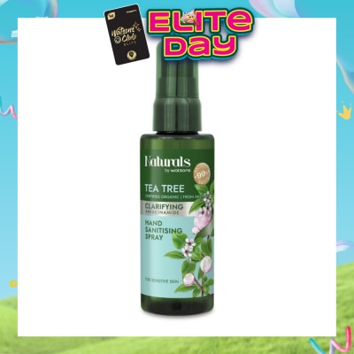NATURALS BY WATSONS - Clarifying +Ceramide Hand Sanitising Spray Tea Tree 60ml
