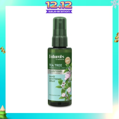 NATURALS BY WATSONS Clarifying +Ceramide Hand Sanitising Spray Tea Tree 60ml