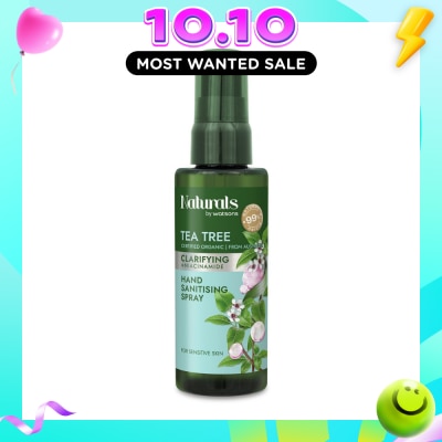 NATURALS BY WATSONS Clarifying +Ceramide Hand Sanitising Spray Tea Tree 60ml image