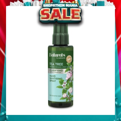 NATURALS BY WATSONS - Clarifying +Ceramide Hand Sanitising Spray Tea Tree 60ml