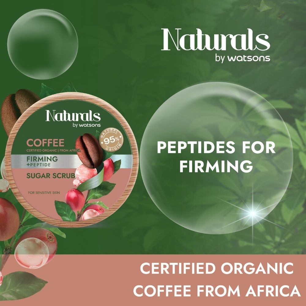 Coffee + Peptide Firming Sugar Scrub (For Sensitive Skin) 200g