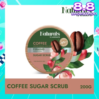 NATURALS BY WATSONS Coffee + Peptide Firming Sugar Scrub (For Sensitive Skin) 200g