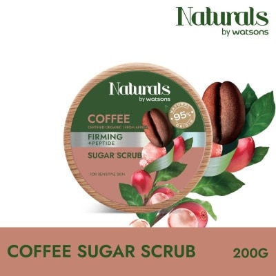 NATURALS BY WATSONS Coffee + Peptide Firming Sugar Scrub (For Sensitive Skin) 200g