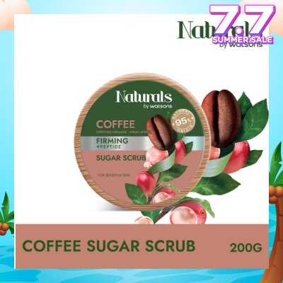 NATURALS BY WATSONS Coffee + Peptide Firming Sugar Scrub (For Sensitive Skin) 200g